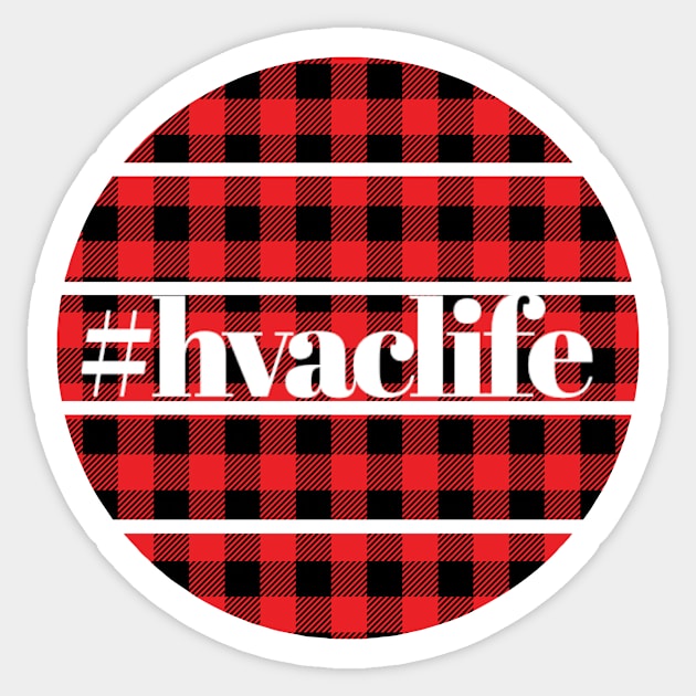 Hvac Life Holidays Red Flannel Sticker by The Hvac Gang